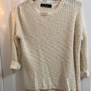 Plain White Sweater Size S